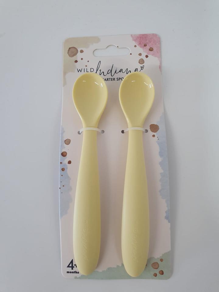 Wild Indiana Weaning Spoons Wild Indiana - Starter Spoon Sets / Lemon